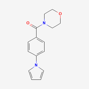 molecular formula C15H16N2O2 B2376103 morpholino[4-(1H-pyrrol-1-yl)phenyl]methanone CAS No. 439097-43-5