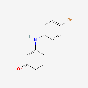 molecular formula C12H12BrNO B2376105 3-[(4-溴苯基)氨基]环己-2-烯-1-酮 CAS No. 159302-01-9