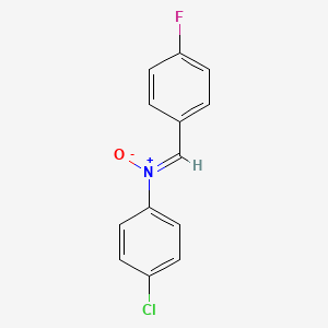 molecular formula C13H9ClFNO B2376116 (Z)-4-chloro-N-(4-fluorobenzylidene)aniline oxide CAS No. 300559-62-0