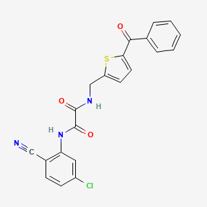 N1-((5-benzoylthiophen-2-yl)methyl)-N2-(5-chloro-2-cyanophenyl)oxalamide