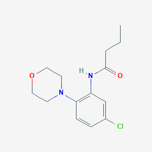 molecular formula C14H19ClN2O2 B237614 N-(5-chloro-2-morpholin-4-ylphenyl)butanamide 