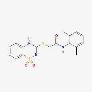 N-(2,6-dimethylphenyl)-2-((1,1-dioxido-4H-benzo[e][1,2,4]thiadiazin-3-yl)thio)acetamide