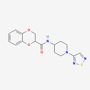 N-[1-(1,2,5-thiadiazol-3-yl)piperidin-4-yl]-2,3-dihydro-1,4-benzodioxine-2-carboxamide