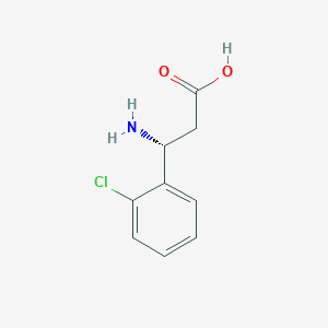 molecular formula C9H10ClNO2 B2376161 (r)-3-Amino-3-(2-chlorophenyl)propanoic acid CAS No. 740794-79-0