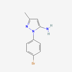 molecular formula C10H10BrN3 B2376169 1-(4-bromophenyl)-3-methyl-1H-pyrazol-5-amine CAS No. 82447-61-8