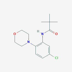 molecular formula C15H21ClN2O2 B237617 N-(5-chloro-2-morpholin-4-ylphenyl)-2,2-dimethylpropanamide 