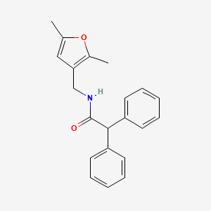 N-[(2,5-dimethylfuran-3-yl)methyl]-2,2-diphenylacetamide