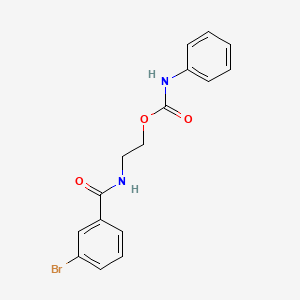 2-[(3-bromobenzoyl)amino]ethyl N-phenylcarbamate