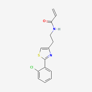 N-[2-[2-(2-Chlorophenyl)-1,3-thiazol-4-yl]ethyl]prop-2-enamide
