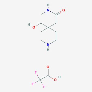 5-Hydroxy-3,9-diazaspiro[5.5]undecan-2-one;2,2,2-trifluoroacetic acid