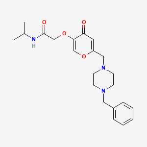 2-((6-((4-benzylpiperazin-1-yl)methyl)-4-oxo-4H-pyran-3-yl)oxy)-N-isopropylacetamide