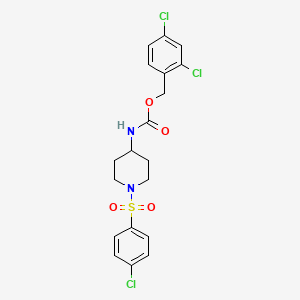 2,4-dichlorobenzyl N-{1-[(4-chlorophenyl)sulfonyl]-4-piperidinyl}carbamate