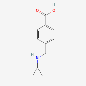 molecular formula C11H13NO2 B2376212 4-[(Cyclopropylamino)methyl]benzoic acid CAS No. 932259-37-5