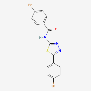 4-bromo-N-[5-(4-bromophenyl)-1,3,4-thiadiazol-2-yl]benzamide
