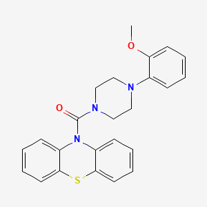 molecular formula C24H23N3O2S B2376219 4-(2-Methoxyphenyl)piperazinyl phenothiazin-10-yl ketone CAS No. 371782-03-5