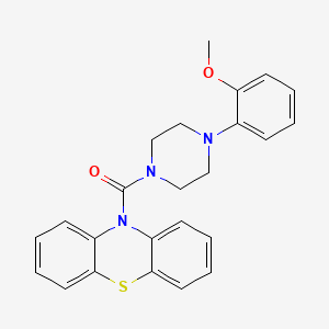 molecular formula C24H23N3O2S B2376219 4-(2-メトキシフェニル)ピペラジニルフェノチアジン-10-イルケトン CAS No. 371782-03-5