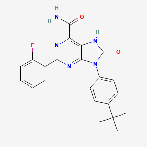 9-(4-tert-butylphenyl)-2-(2-fluorophenyl)-8-oxo-7H-purine-6-carboxamide