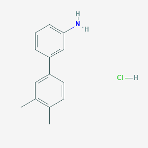 molecular formula C14H16ClN B2376229 3',4'-Dimethyl-biphenyl-3-ylamine hydrochloride CAS No. 1189877-31-3