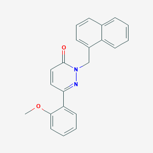 molecular formula C22H18N2O2 B2376237 6-(2-methoxyphenyl)-2-(naphthalen-1-ylmethyl)pyridazin-3(2H)-one CAS No. 899753-07-2