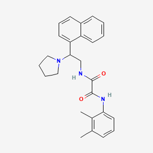 molecular formula C26H29N3O2 B2376242 N1-(2,3-二甲基苯基)-N2-(2-(萘-1-基)-2-(吡咯烷-1-基)乙基)草酰胺 CAS No. 941977-35-1