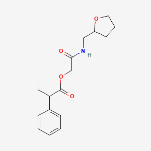 [2-Oxo-2-(oxolan-2-ylmethylamino)ethyl] 2-phenylbutanoate