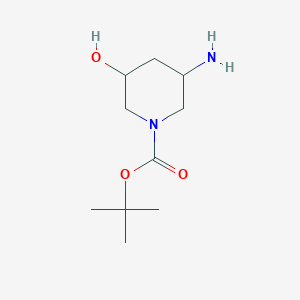tert-Butyl 3-amino-5-hydroxypiperidine-1-carboxylate