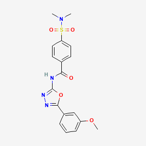 4-(dimethylsulfamoyl)-N-[5-(3-methoxyphenyl)-1,3,4-oxadiazol-2-yl]benzamide