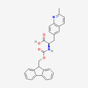 (2R)-2-(9H-Fluoren-9-ylmethoxycarbonylamino)-3-(2-methylquinolin-6-yl)propanoic acid