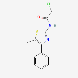 molecular formula C12H11ClN2OS B2376266 2-Chloro-N-(5-methyl-4-phenyl-thiazol-2-yl)-acetamide CAS No. 53968-19-7