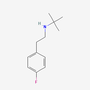 N-[2-(4-fluorophenyl)ethyl]-2-methylpropan-2-amine
