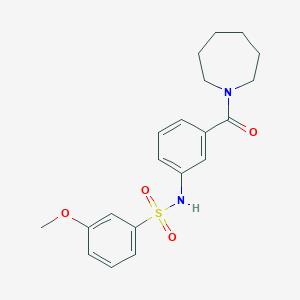 N-[3-(1-azepanylcarbonyl)phenyl]-3-methoxybenzenesulfonamide