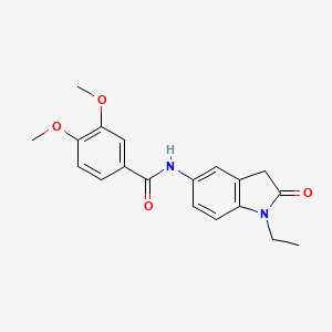 N-(1-ethyl-2-oxoindolin-5-yl)-3,4-dimethoxybenzamide