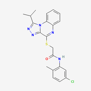N-(5-chloro-2-methylphenyl)-2-[(1-isopropyl[1,2,4]triazolo[4,3-a]quinoxalin-4-yl)thio]acetamide