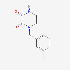 1-(3-Methylbenzyl)piperazine-2,3-dione