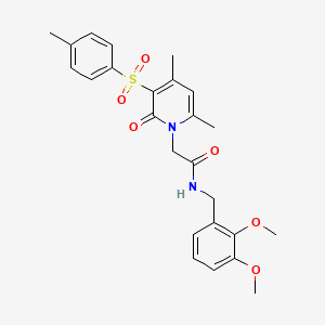 N-(2,3-dimethoxybenzyl)-2-(4,6-dimethyl-2-oxo-3-tosylpyridin-1(2H)-yl)acetamide