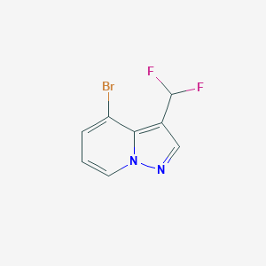 B2376289 4-Bromo-3-(difluoromethyl)pyrazolo[1,5-a]pyridine CAS No. 2248277-06-5