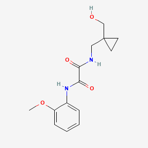 molecular formula C14H18N2O4 B2376302 N1-((1-(hydroxymethyl)cyclopropyl)methyl)-N2-(2-methoxyphenyl)oxalamide CAS No. 1251609-75-2
