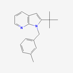 2-(tert-butyl)-1-(3-methylbenzyl)-1H-pyrrolo[2,3-b]pyridine