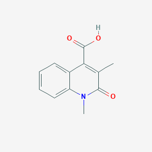 molecular formula C12H11NO3 B2376319 1,3-Dimethyl-2-oxo-1,2-dihydroquinoline-4-carboxylic acid CAS No. 1073071-78-9