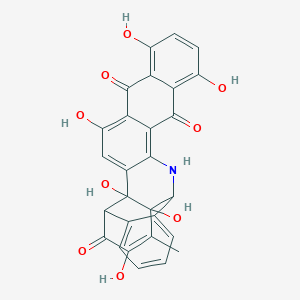 molecular formula C28H19NO9 B237632 Dynemicin Q CAS No. 138370-14-6