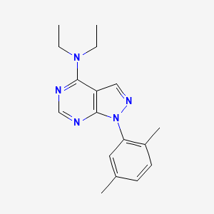 molecular formula C17H21N5 B2376321 1-(2,5-dimethylphenyl)-N,N-diethyl-1H-pyrazolo[3,4-d]pyrimidin-4-amine CAS No. 946202-76-2