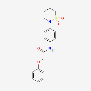 N-[4-(1,1-dioxothiazinan-2-yl)phenyl]-2-phenoxyacetamide