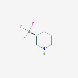 molecular formula C6H10F3N B2376326 (3R)-3-(trifluoromethyl)piperidine CAS No. 1282530-77-1