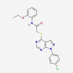 2-((1-(4-chlorophenyl)-1H-pyrazolo[3,4-d]pyrimidin-4-yl)thio)-N-(2-ethoxyphenyl)acetamide