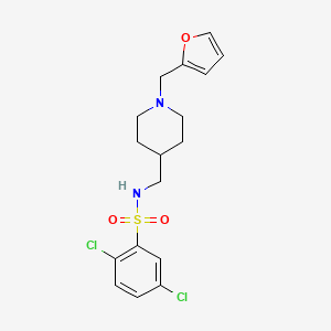 2,5-dichloro-N-((1-(furan-2-ylmethyl)piperidin-4-yl)methyl)benzenesulfonamide