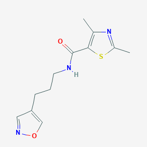 N-(3-(isoxazol-4-yl)propyl)-2,4-dimethylthiazole-5-carboxamide