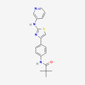 N-(4-(2-(pyridin-3-ylamino)thiazol-4-yl)phenyl)pivalamide