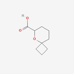 molecular formula C9H14O3 B2376379 5-Oxaspiro[3.5]nonane-6-carboxylic acid CAS No. 1864480-39-6