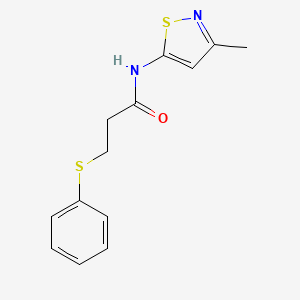 N-(3-methylisothiazol-5-yl)-3-(phenylthio)propanamide