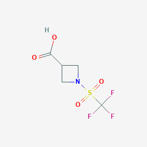 1-(Trifluoromethylsulfonyl)azetidine-3-carboxylic acid